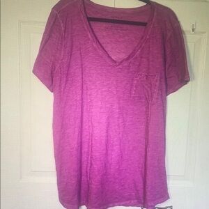 Purple V-Neck T-Shirt